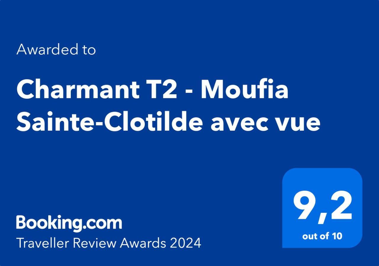 Charmant T2 - Moufia Sainte-Clotilde Vue Mer & Montagne Saint-Denis Exterior foto